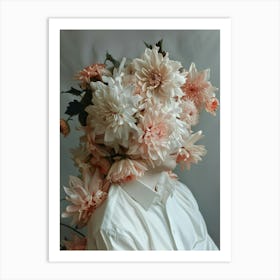 Flowers On The Head 2 Art Print