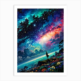 Starry Night Sky 21 Art Print