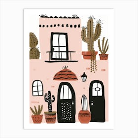 Cactus House 8 Art Print