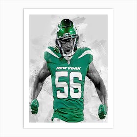 Quincy Williams New York Jets Art Print