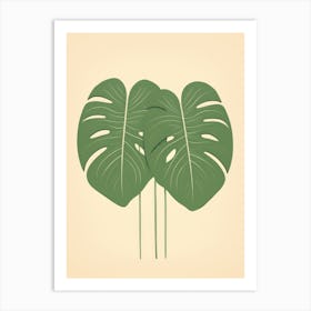 Monstera Leaves 1 Art Print