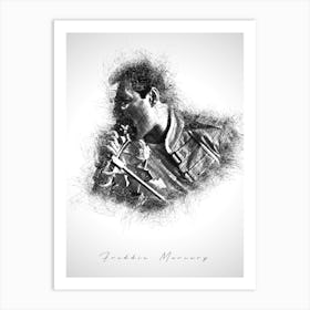 Freddie Mercury Art Print