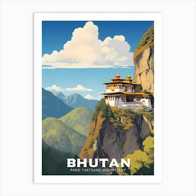 Bhutan Travel Art Print