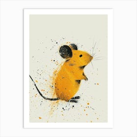 Yellow Mouse 1 Art Print
