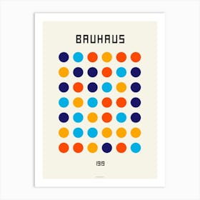 BAUHAUS | DOTS COMP YBR Art Print