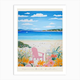 Poster Of Esperance Beach, Australia, Matisse And Rousseau Style 2 Art Print