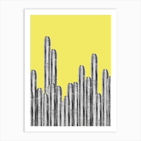 Cactus landscape 3 Art Print