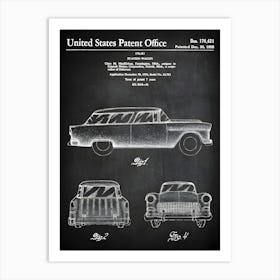 Nomad Wagon Patent Print Nomad Car Decor Chevy Art Car Poster Classic Car Wall Art Vehicle Station Wagon Blueprint Vc4211 Art Print