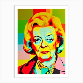 Maggie Smith Colourful Pop Movies Art Movies Art Print