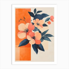 Orange Flowers 2 Art Print