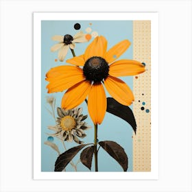 Surreal Florals Black Eyed Susan 2 Flower Painting Art Print