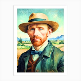 Portrait Of Van Gogh Art Print