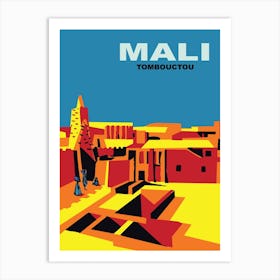 Mali Tomboctou City Art Print