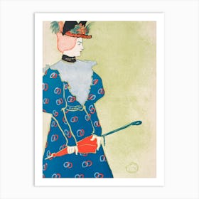 Woman Holding Umbrella (1896), Edward Penfield Art Print