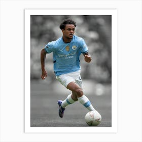 Oscar Bobb Of Manchester City Art Print