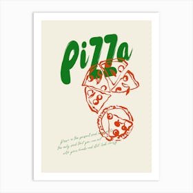 Classy Pizza Art Print