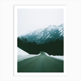 BC Mountain Drive Art Print