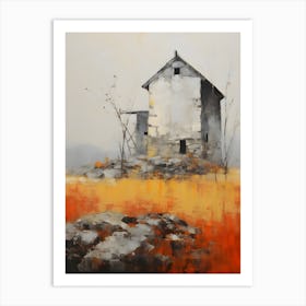 Old Stone Farm Warm Tones 18 Art Print