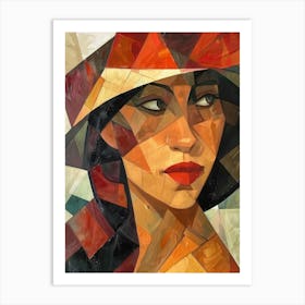 Woman In A Hat 95 Art Print