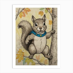 Super Squirrel 9 Art Print