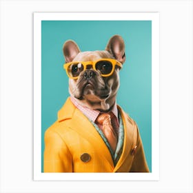 A French Bulldog Dog 4 Art Print