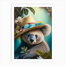 Koalawithhat Art Print