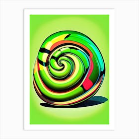 Olive Nerite Snail  Pop Art Art Print