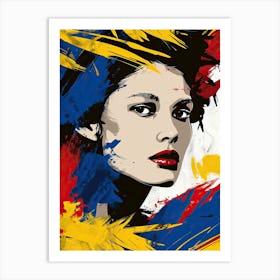 Venezuelan Woman, Pop Art Art Print