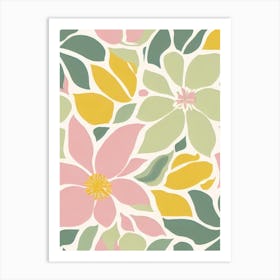 Tulips Pastel Floral 1 Flower Art Print