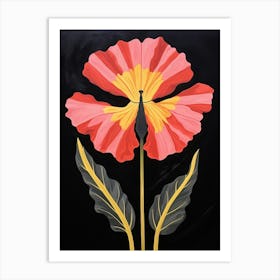 Carnation 1 Hilma Af Klint Inspired Flower Illustration Art Print