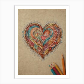 Heart Of Love 19 Art Print