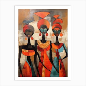 Three African Women 2 Art Print