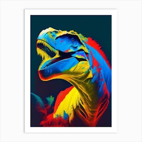 Indominus Rex 1 Primary Colours Dinosaur Art Print