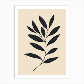 Leaf Simple Illustration Art Print