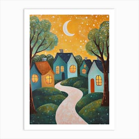 Village Houses (5) Art Print