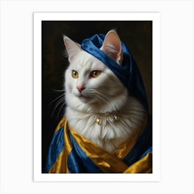 Cat Portrait 4 Art Print