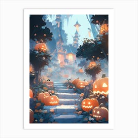 Halloween Pumpkins 2 Art Print