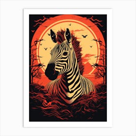 Zebra 5 Art Print