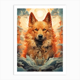 Wolf In The Sky Art Print