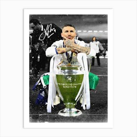 Sergio Ramos Art Print