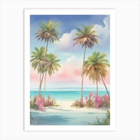 Cayo Santa Maria Cuba Soft Colours Tropical Destinatio 0 1 Art Print