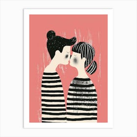 Kissing Couple 8 Art Print