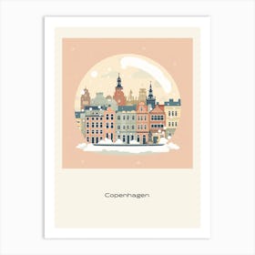 Copenhagen Denmark 4 Snowglobe Poster Art Print