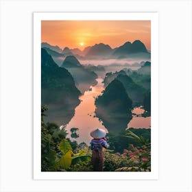 Sunrise In Vietnam 1 Art Print