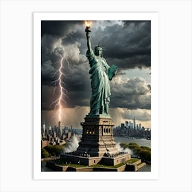 Statue Of Liberty In New York City 2 Art Print