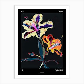 No Rain No Flowers Poster Wild Pansy 4 Art Print