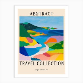 Abstract Travel Collection Poster Virgin Islands Uk 2 Art Print