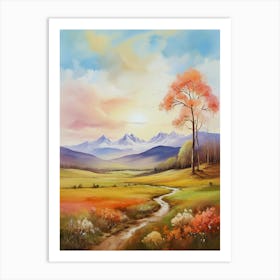 Landscape Painting 3 Art Print