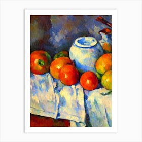 Tomato Cezanne Style vegetable Art Print