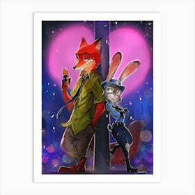 Zootopia Art Print